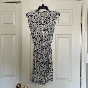 Loft Outlet Button Up Flowered Dress size small